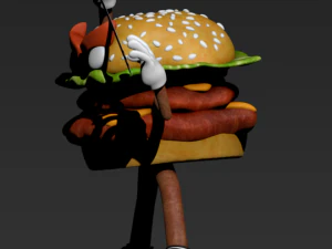 samurai burger 3D Print Model