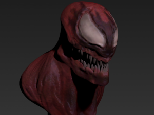 carnage bust 3D प्रिंट मॉडल