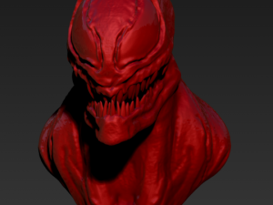 carnage bust 3D प्रिंट मॉडल
