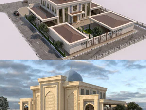 मस्जिद 3D मॉडल