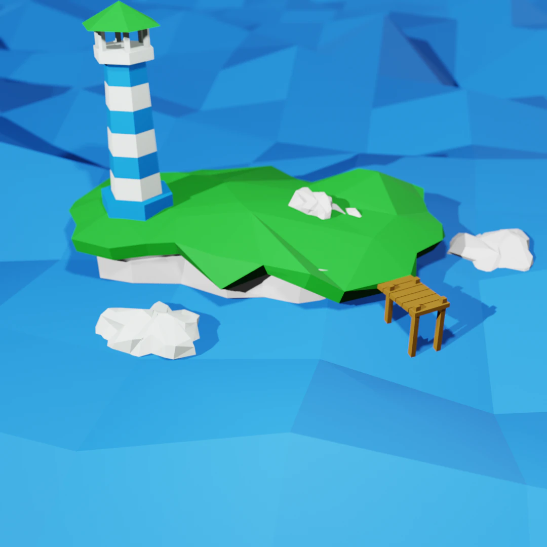 lighthouse 3D Model .c4d .max .obj .3ds .fbx .stl .blend