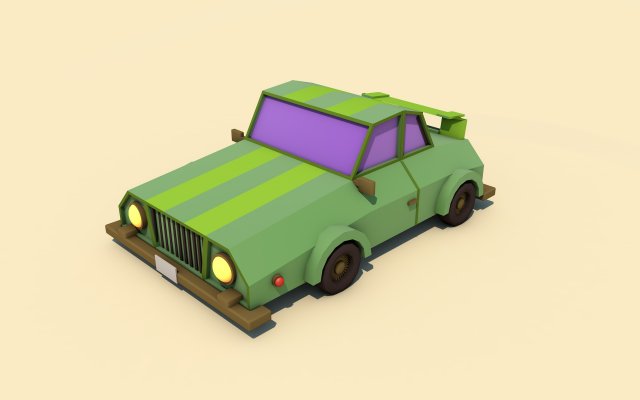 racing car 3D Model .c4d .max .obj .3ds .fbx .stl .blend 