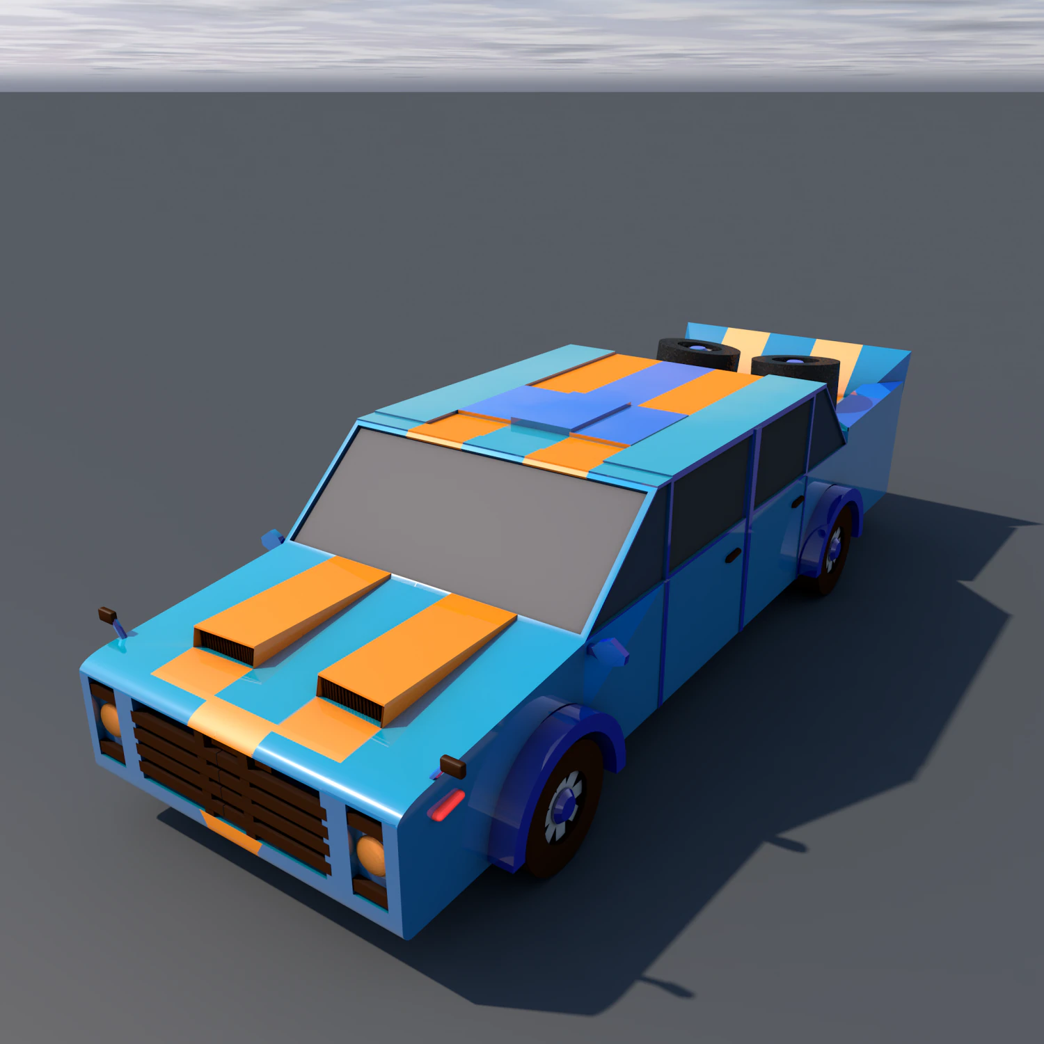 dragon car 3D Model .c4d .max .obj .3ds .fbx .stl .blend