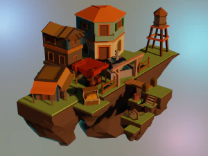 fant&aacute;stico parque Modelo 3D