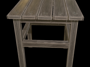 stool trees low poly 6 texture options and high poly 3D 模型