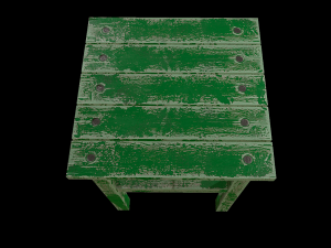 stool trees low poly 6 texture options and high poly 3D 模型