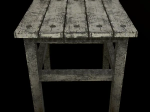 stool trees low poly 6 texture options and high poly 3D Model