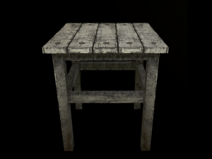 stool trees low poly 6 texture options and high poly 3D 模型