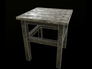 stool trees low poly 6 texture options and high poly 3D 模型