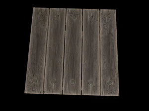 stool trees low poly 6 texture options and high poly 3D Model
