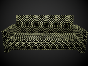 sofa 6 texture options 3D Model