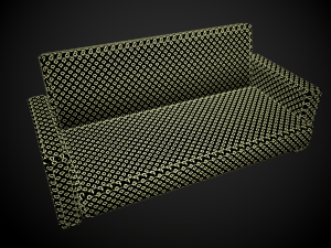 sofa 6 texture options 3D Model