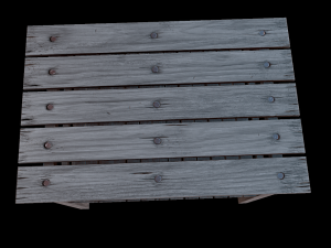 table trees low poly 6 texture options and high poly 3D Model