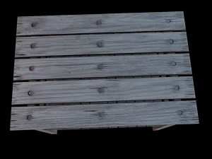 table trees low poly 6 texture options and high poly 3D Model