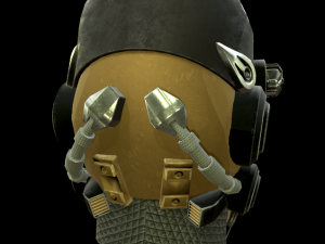 helmet sci fi 4 texture options low and high poly 3D Model