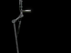 scythe steampunk low poly 4 texture options and high poly Modèle 3D