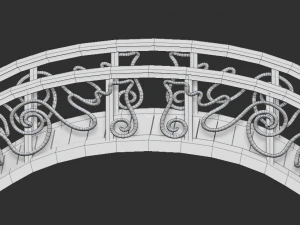 bridge 4 texture options low and high poly 3D Model