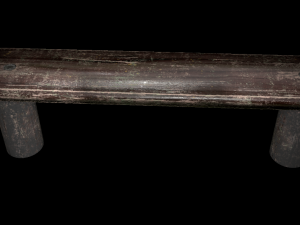 old wooden bench low poly 3D-Modell
