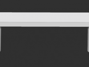 old wooden bench low poly 3D-Modell