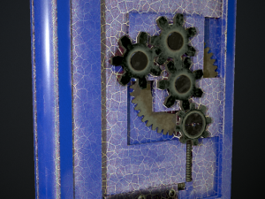 steampunk book low poly 4 texture options Modelo 3D
