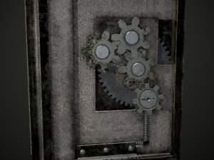 steampunk book low poly 4 texture options Modelo 3D