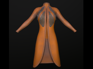 raincoat steampunk low poly 5 texture options Modello 3D