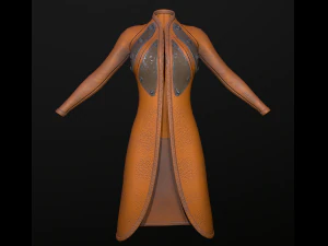 raincoat steampunk low poly 5 texture options 3D Model