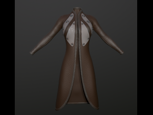 raincoat steampunk low poly 5 texture options Modello 3D