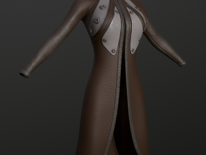 raincoat steampunk low poly 5 texture options Modello 3D