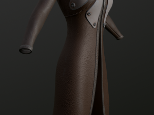 raincoat steampunk low poly 5 texture options Modello 3D