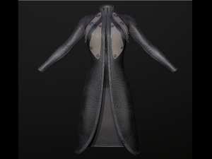 raincoat steampunk low poly 5 texture options Modello 3D