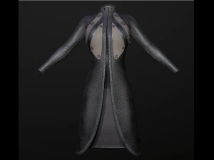 raincoat steampunk low poly 5 texture options 3D Model