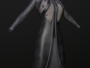 raincoat steampunk low poly 5 texture options Modello 3D
