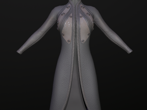 raincoat steampunk low poly 5 texture options Modello 3D