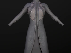 raincoat steampunk low poly 5 texture options 3D Model