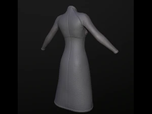 raincoat steampunk low poly 5 texture options 3D Model
