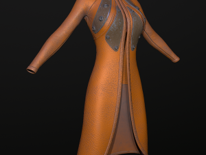 raincoat steampunk low poly 5 texture options Modello 3D