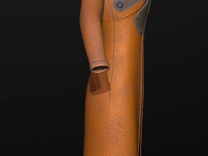 raincoat steampunk low poly 5 texture options 3D Model