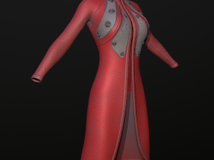 raincoat steampunk low poly 5 texture options Modello 3D