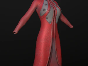 raincoat steampunk low poly 5 texture options 3D Model