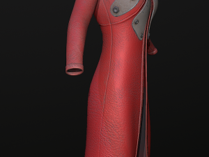 raincoat steampunk low poly 5 texture options Modello 3D
