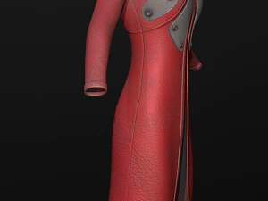 raincoat steampunk low poly 5 texture options 3D Model
