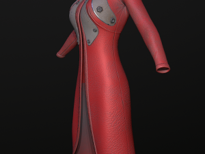 raincoat steampunk low poly 5 texture options Modello 3D