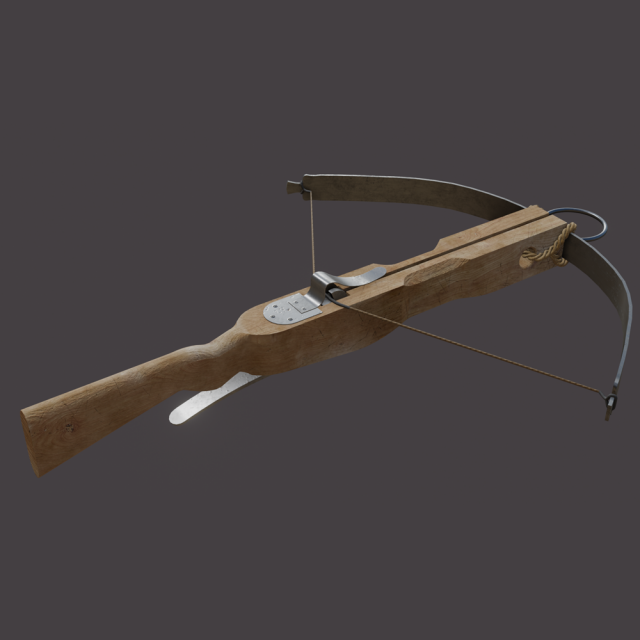 crossbow 3D Модель .c4d .max .obj .3ds .fbx .stl .blend 