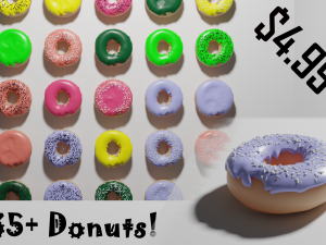 35 donut collection 3D 模型