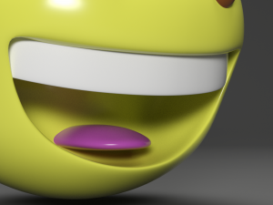 grinning face emoji Modelo 3D