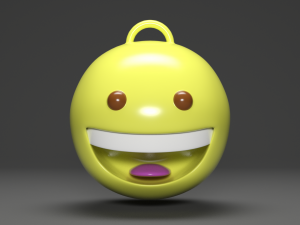 grinning face emoji Modelo 3D