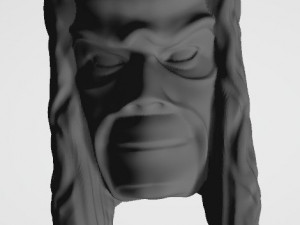custom attitude era kane masked head for different scaled action figure head with peg hole Modello di stampa 3D
