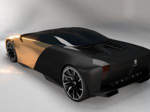 custom concept peugeot 3D मॉडल