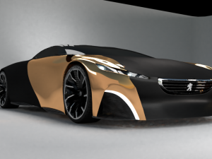 custom concept peugeot Model 3D